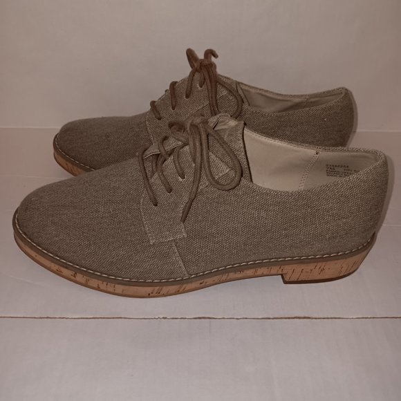 14TH & UNION WOMEN'S CANVAS CORK OXFORD LACE UP SHOES - Picture 4 of 8